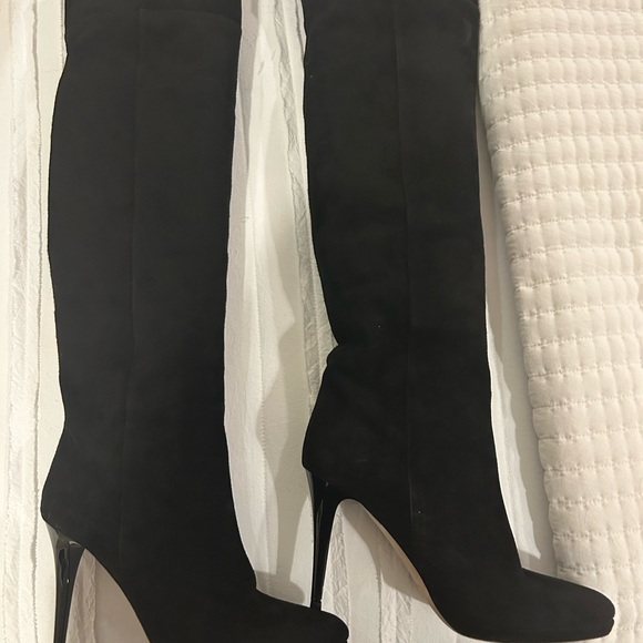 Jimmy Choo Giselle Black Suede Over the Knee Boots; size 9.5, EUC! - Picture 16 of 16